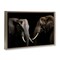 Stupell Industries Pachyderm Elephant Pair Floating Frame, design by Decent Exposures